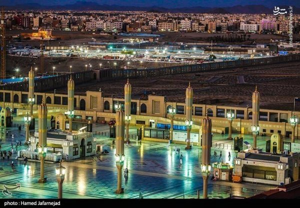 عکس مسجد النبی و قبرستان بقیع