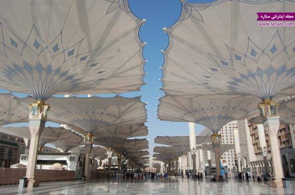  عکس مسجد النبی نمای داخلی