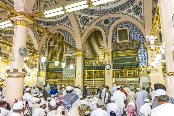  عکس مسجد النبی در شب