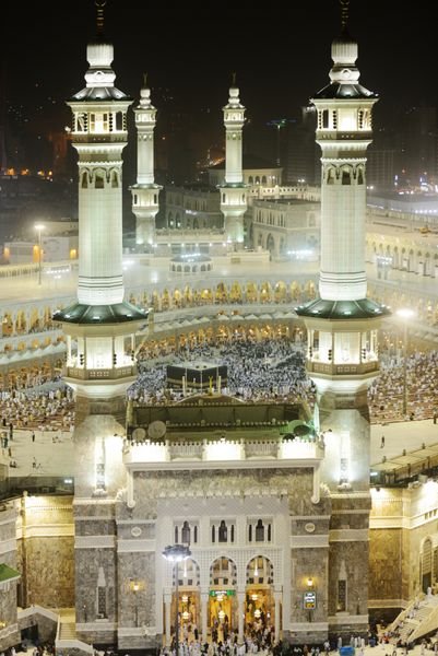  عکس مسجد النبی در شب