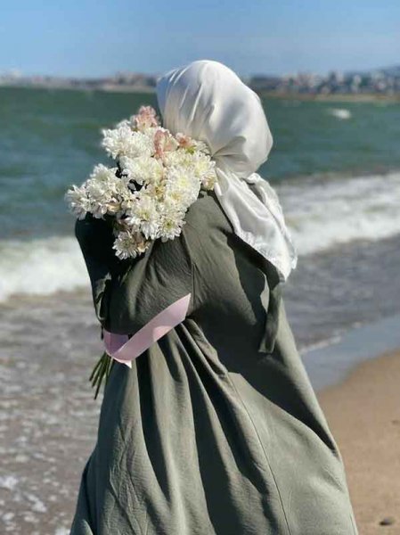  عکس پروفایل دختر با حجاب کنار دریا