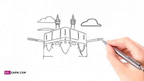  عکس کعبه برای نقاشی