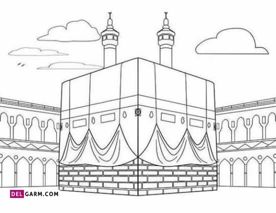  عکس کعبه برای نقاشی