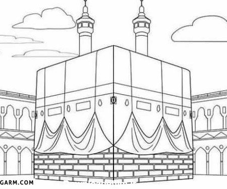  عکس کعبه برای نقاشی