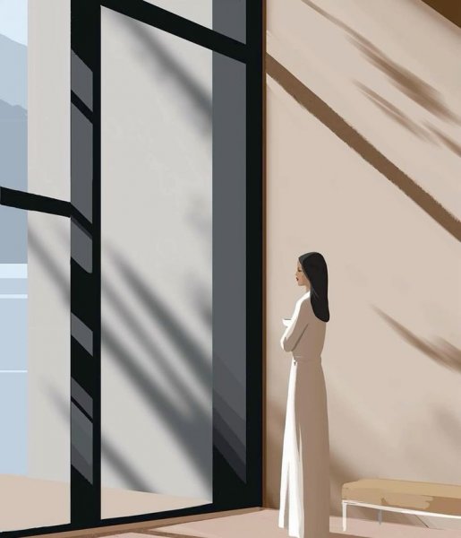 عکس مینیمال دخترانه رنگی