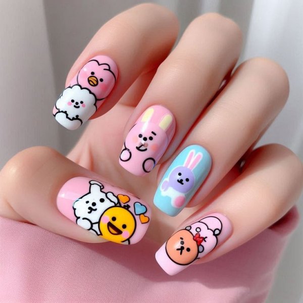 طرح ناخن مینیمال ساده