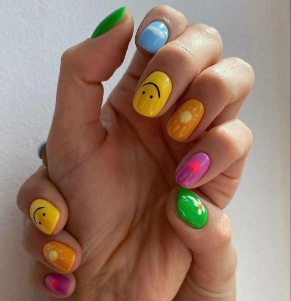  طرح ناخن مینیمال عروسکی