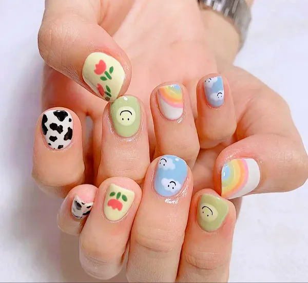  مدل ناخن مینیمال کوتاه