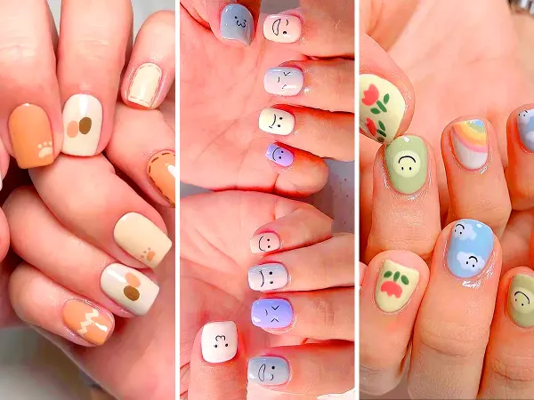  مدل ناخن مینیمال کوتاه