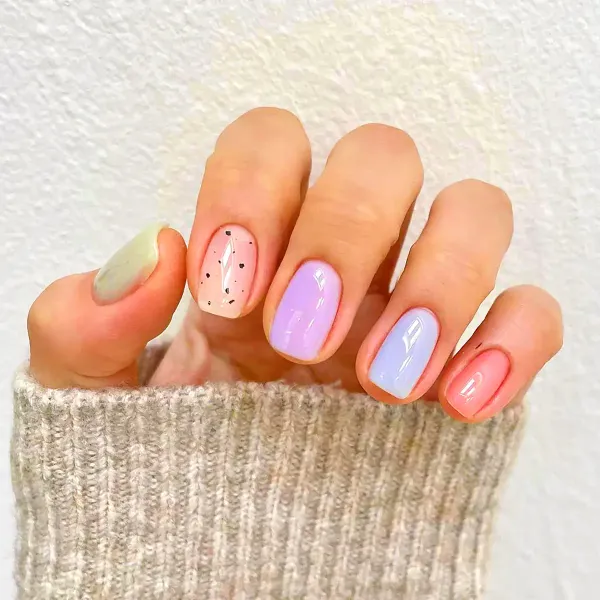  مدل ناخن مینیمال کوتاه