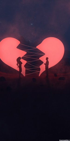  تصویر زمینه ست قلب نصفه