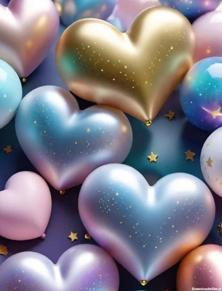  عکس قلب صورتی فانتزی