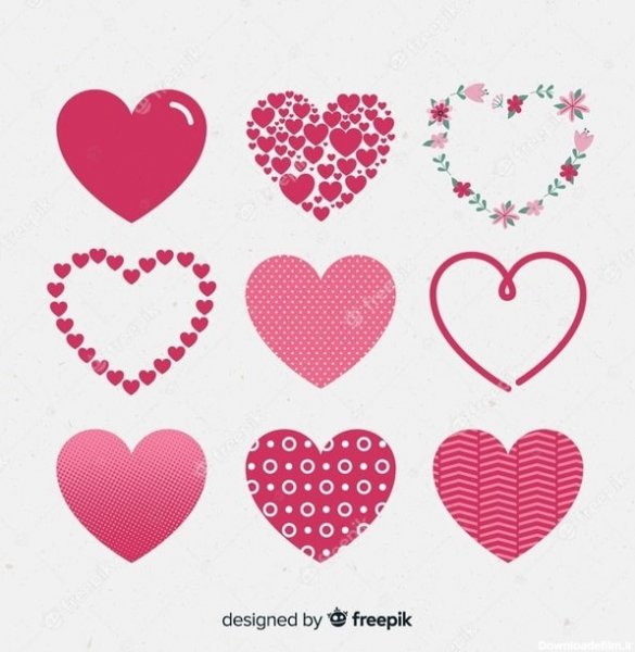  عکس قلب صورتی فانتزی