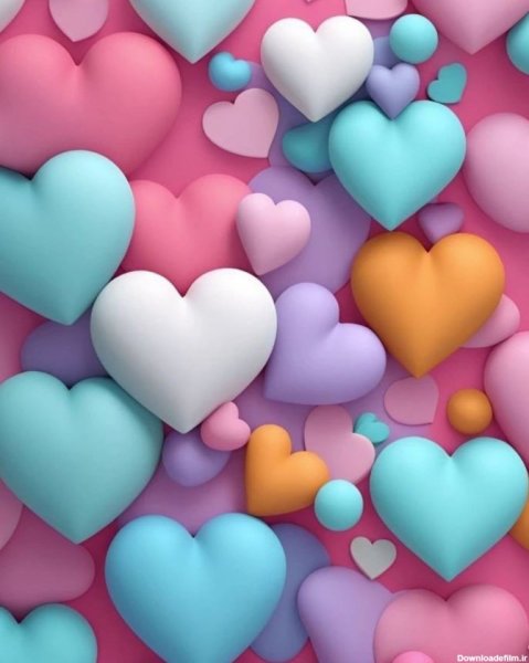  تصویر زمینه قلب صورتی