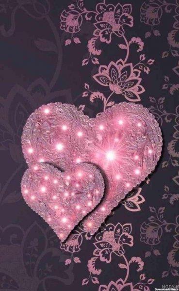  تصویر زمینه قلب صورتی