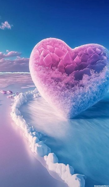  تصویر زمینه قلب صورتی