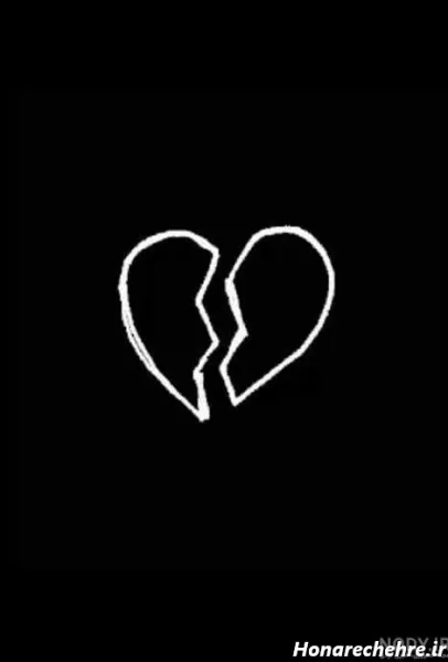  عکس قلب سیاه غمگین