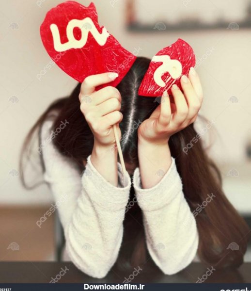  پروفایل عکس قلب شکسته دختر