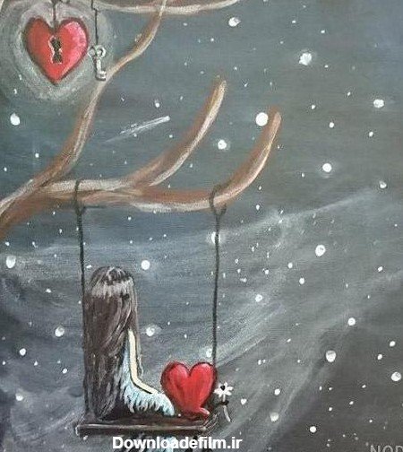  پروفایل عکس قلب شکسته دختر