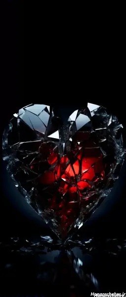 عکس قلب سیاه شکسته