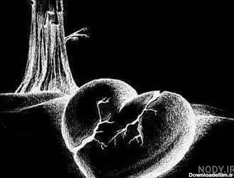  عکس قلب سیاه شکسته