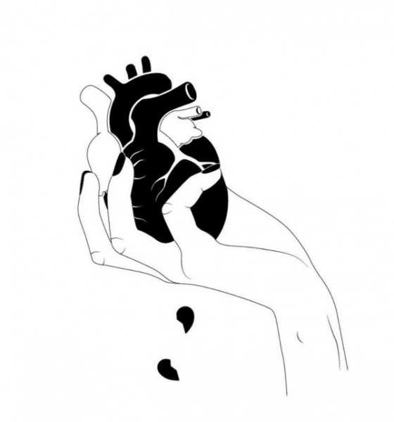  عکس قلب سیاه شکسته