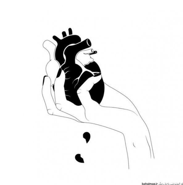  عکس قلب سیاه شکسته