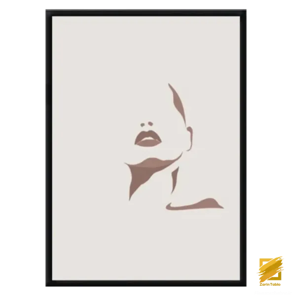 عکس مینیمال چهره دختر