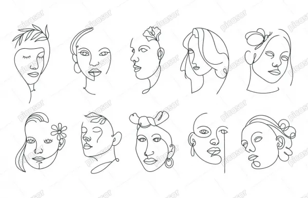  عکس مینیمال چهره دختر