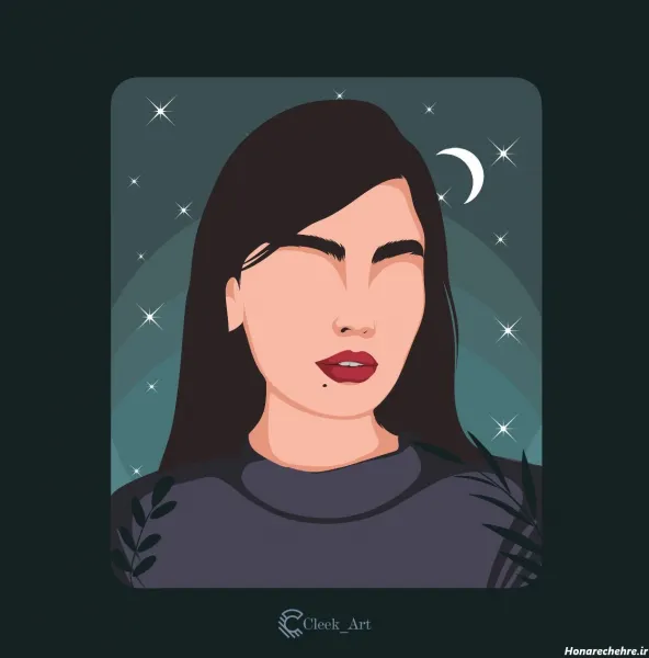  عکس مینیمال چهره دختر