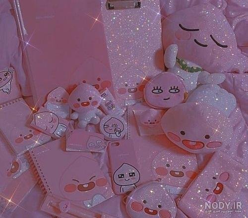  عکس کیوت صورتی براق