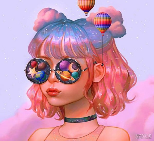  عکس کیوت صورتی براق