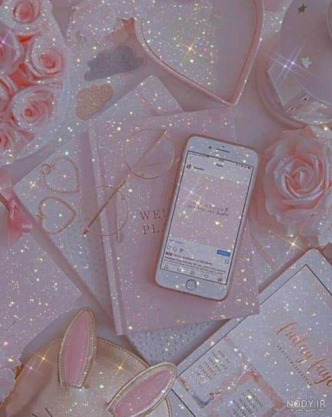  عکس کیوت صورتی براق