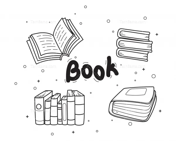  عکس کتاب ساده