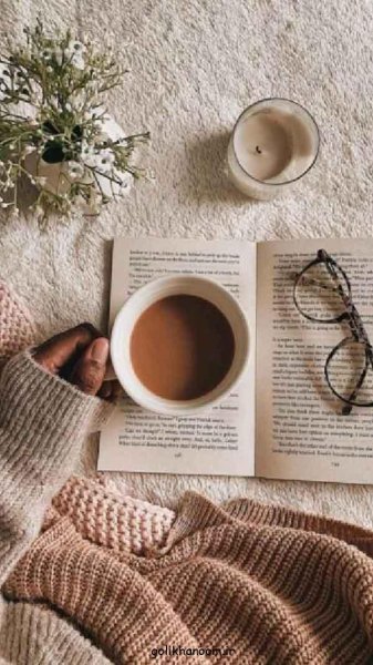  عکس پروفایل کتاب و گل و قهوه
