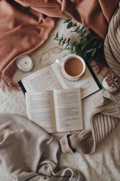  عکس پروفایل کتاب و گل و قهوه
