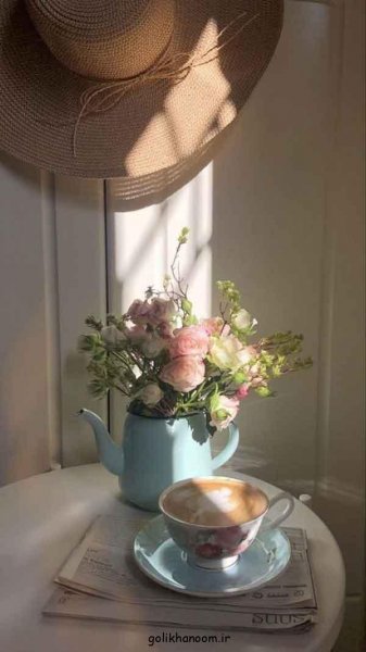  عکس پروفایل کتاب و گل و قهوه