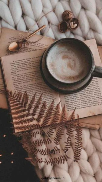  عکس پروفایل کتاب و گل و قهوه