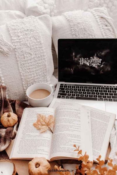  عکس پروفایل کتاب و گل و قهوه