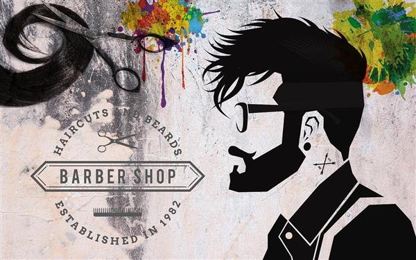  بک گراند ارایشگری مردانه