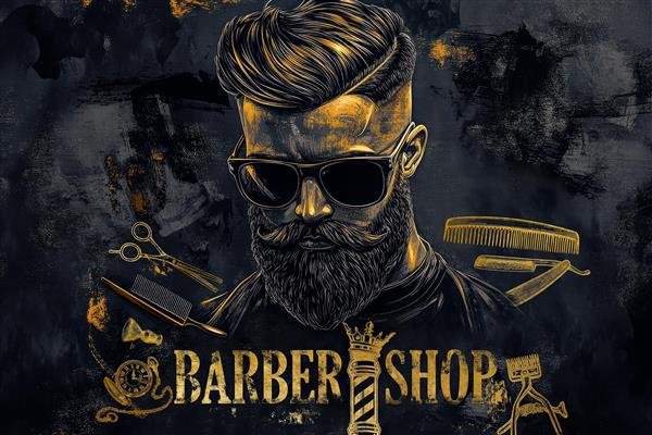  بک گراند ارایشگری مردانه