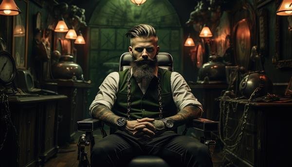  بک گراند ارایشگری مردانه