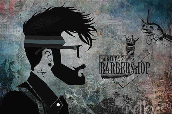  بک گراند ارایشگری مردانه