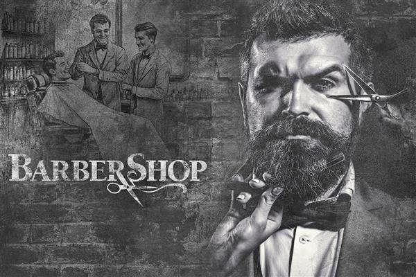  بک گراند ارایشگری مردانه