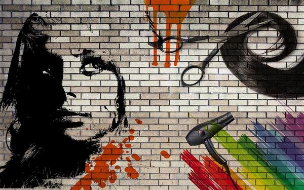  بک گراند ارایشگری مردانه