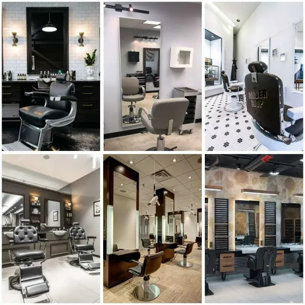 عکس آرایشگاه مردانه لوکس