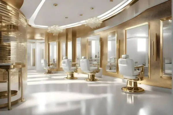  عکس آرایشگاه مردانه لوکس