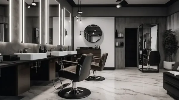  عکس آرایشگاه مردانه لوکس