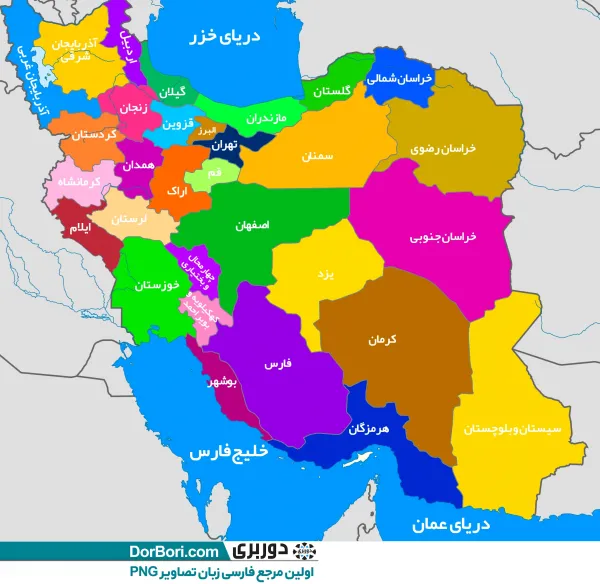 عکس نقشه ایران جدید
