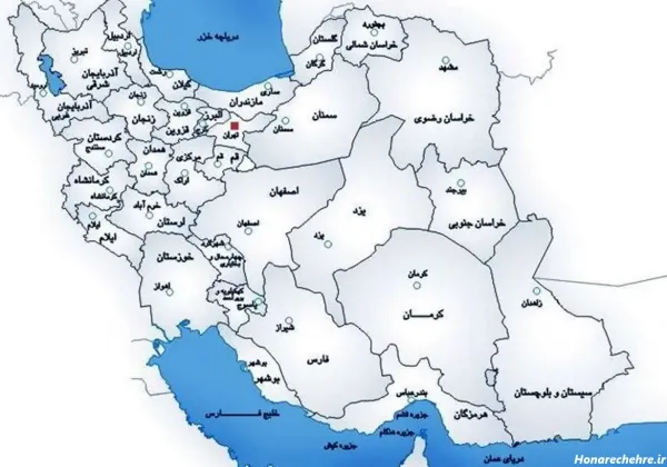  عکس نقشه ایران جدید